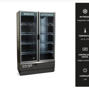 Expositor Vertical  1,15m- 02 Portas